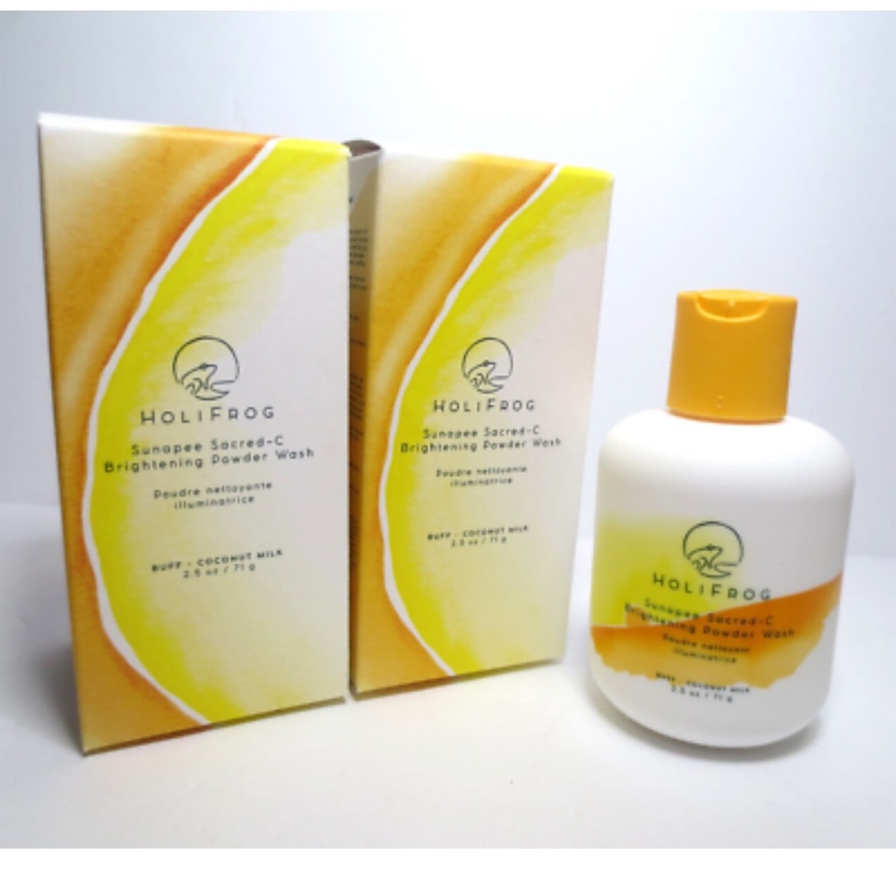 HOLIFROG SUNAPEE SACRED-C BRIGHTENING POWDER W/ COCONUT MILK 2.5 OZ- (LOT OF 2)